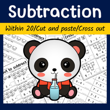 Preview of Mathematics Subtraction Worksheets, Subtraction Worksheets Preschool, Math fun