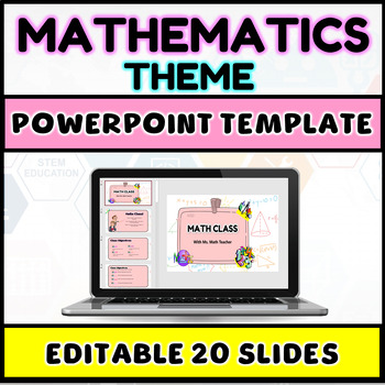 Preview of Mathematics Theme Editable PowerPoint Template