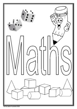 Mathematics Title Pages - Different Designs - Cover Pages Maths Math