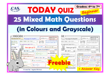 Preview of Mathematics Quiz Freebie – Mixed Maths Questions Review