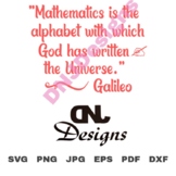Mathematics Universe Galileo Cut File Pack