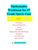 Mathematics Workbook for 6th Grade Sports Fans