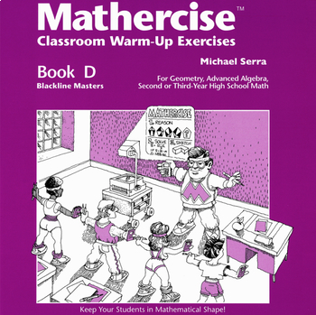 Preview of Mathercise™ Book D: Geometry, Adv-Algebra, 3rd year HS Math Exercises D1-D50