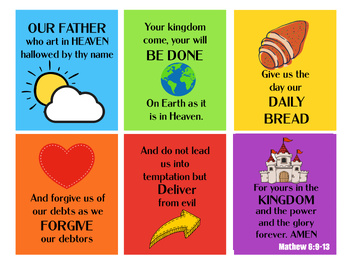 Preview of Mathew 6:9-13 The Lord's Prayer- Scripture