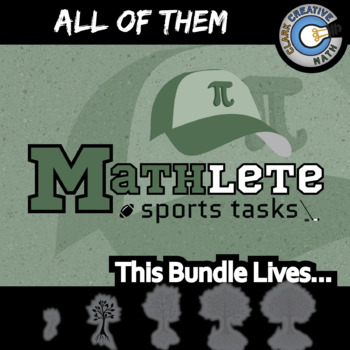Preview of Mathlete Sports Tasks - ALL OF THEM - Gr 3-12 - Printable & Digital Activities