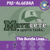 Mathlete Sports Tasks - PRE-ALGEBRA Printable & Digital Ac
