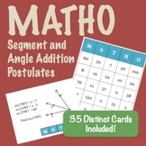 Matho - Segment Addition Postulate and Angle Addition Postulate