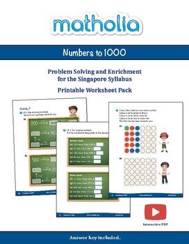 Preview of Matholia Problem Solving and Enrichment Year 2 - Numbers to 1000