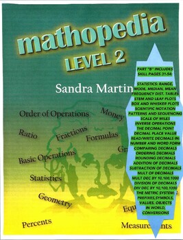 Preview of Mathopedia, Level 2, PART B, Skill Pages 31-54