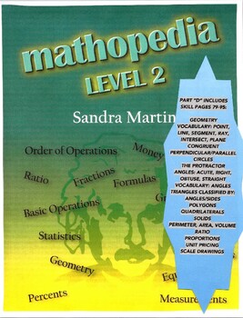 Preview of Mathopedia, Level 2, PART D, Skill Pages 79-95