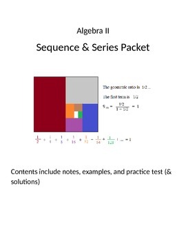 Preview of Mathplane Algebra 2 Sequences and Series packet