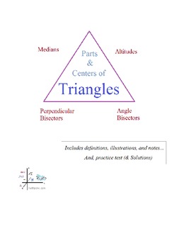 Preview of Mathplane parts and centers of triangles