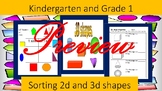 Maths 2d and 3d shapes Grade 1