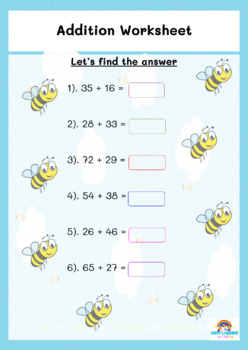 Preview of Maths Addition 1st Grade