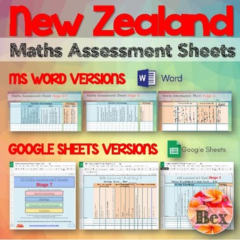 Preview of Maths Assessment Sheets - New Zealand