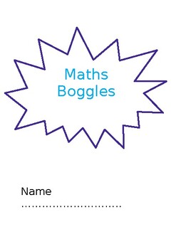 Preview of Maths Boggles 1.