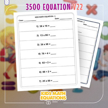 Preview of Maths Book for 7-10 Year Old, Addition,Subtraction,Multiplication, Division V22