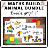 Maths Builds pattern and graph activities ANIMAL BUNDLE