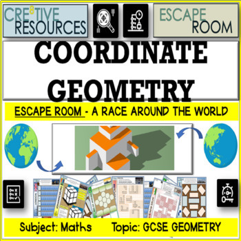 Preview of Math Escape Room - Coordinate Geometry
