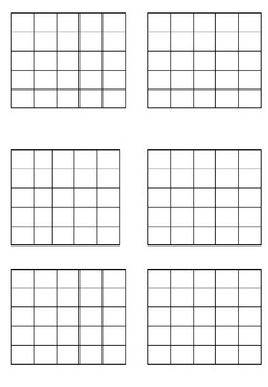 Preview of Maths Grids - 5x5 Grids - 6 on a page