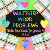 Maths - Multistep Problem Solving Word Problems Task Cards