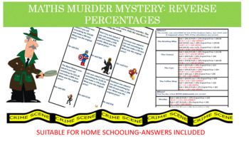 Reverse percentages mini murder mystery