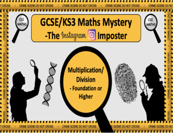 Preview of Maths Mystery - Multiplication & Division KS3 GCSE - The Instagram Imposter