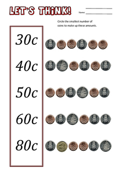 maths nz money coins worksheets by miss kiwi tpt