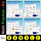 Maths Practice counting exercises MEGA BUNDLE (EU Infants-