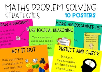 problem solving posters for math