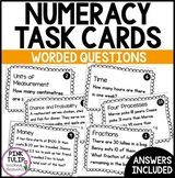 Maths Problem Solving Worded Question Task Cards