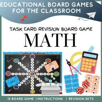 Preview of Maths middle school Printable Themed Board Game