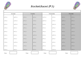 Preview of Maths Rocket Races