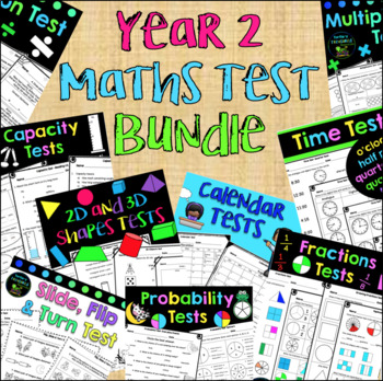 Preview of Maths Test Mega Bundle - Year 2
