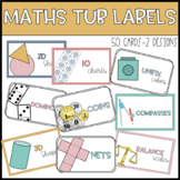 Maths Tub Labels - Boho