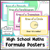 Maths Formulae Poster Set for Classroom Displays