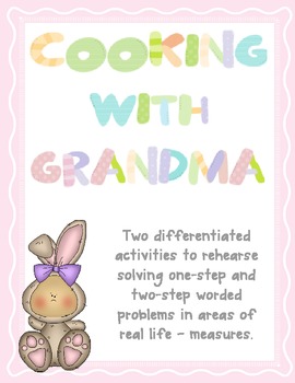 Preview of Math Word Problems - Cooking With Grandma