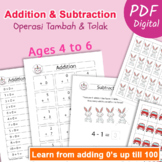 Maths Worksheet for Preschool Addition and Subtraction