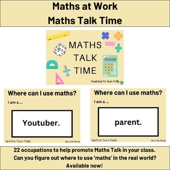 Preview of Maths at Work - Maths Talk Time