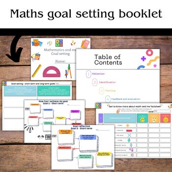 Preview of Maths goal setting booklet