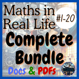 Maths in Real Life Articles #1-20 Set | Complete Bundle (O