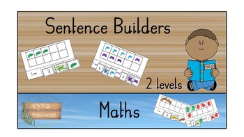 Preview of Maths sentence builders
