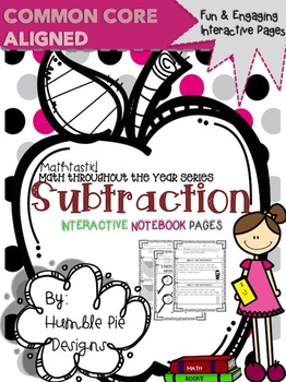 Preview of Mathtastic: 3-digit Subtraction Interactive Notebook Pages