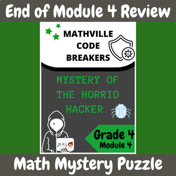 Preview of Grade 4 Module 4 EngageNY (Eureka) Math Mystery: Geometry Assessment Review