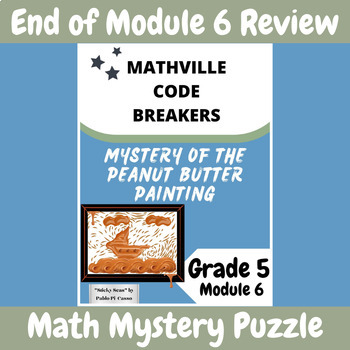 Preview of Grade 5 Module 6 EngageNY (Eureka) Math Mystery-Coordinates & Graphs Test Review