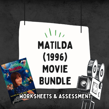 Preview of Matilda (1996) Movie Bundle (Worksheet & Multiple Choice Test) - 8th Amendment