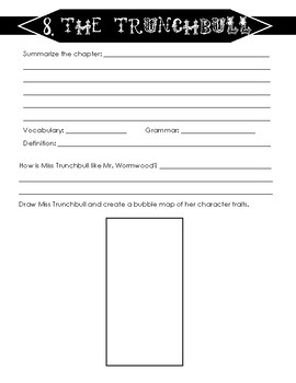 matilda book review template