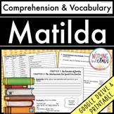 Matilda | Comprehension Questions and Vocabulary by chapter
