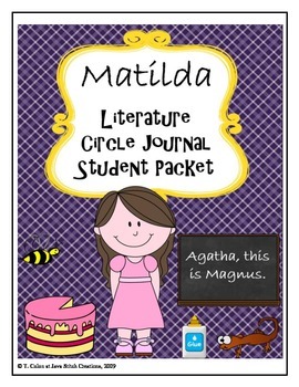 Preview of Matilda Literature Circle Journal Student Packet