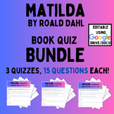Matilda by Roald Dahl Quiz BUNDLE